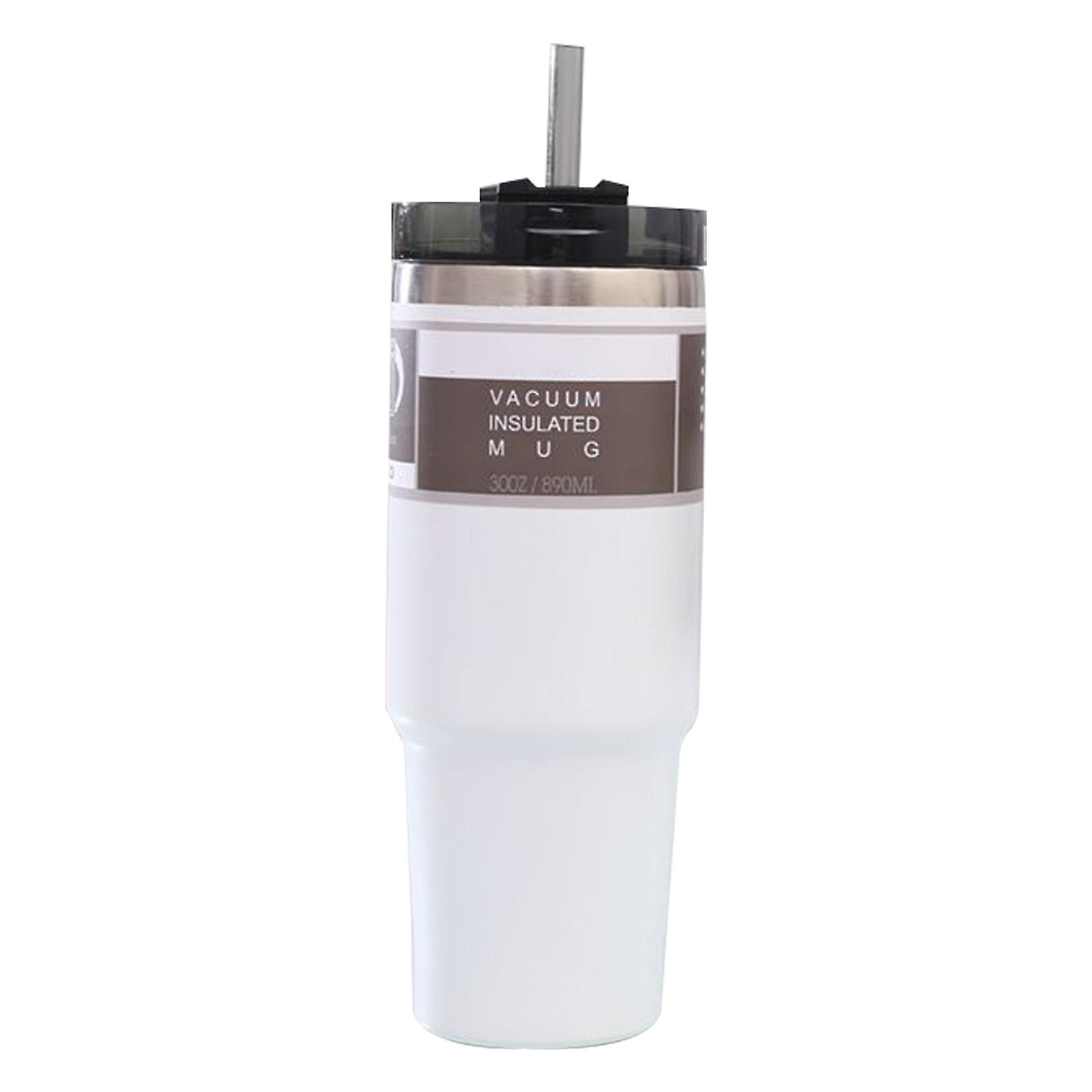 Thermal Cup 304 Stainless Steel Cup With Straw for Home