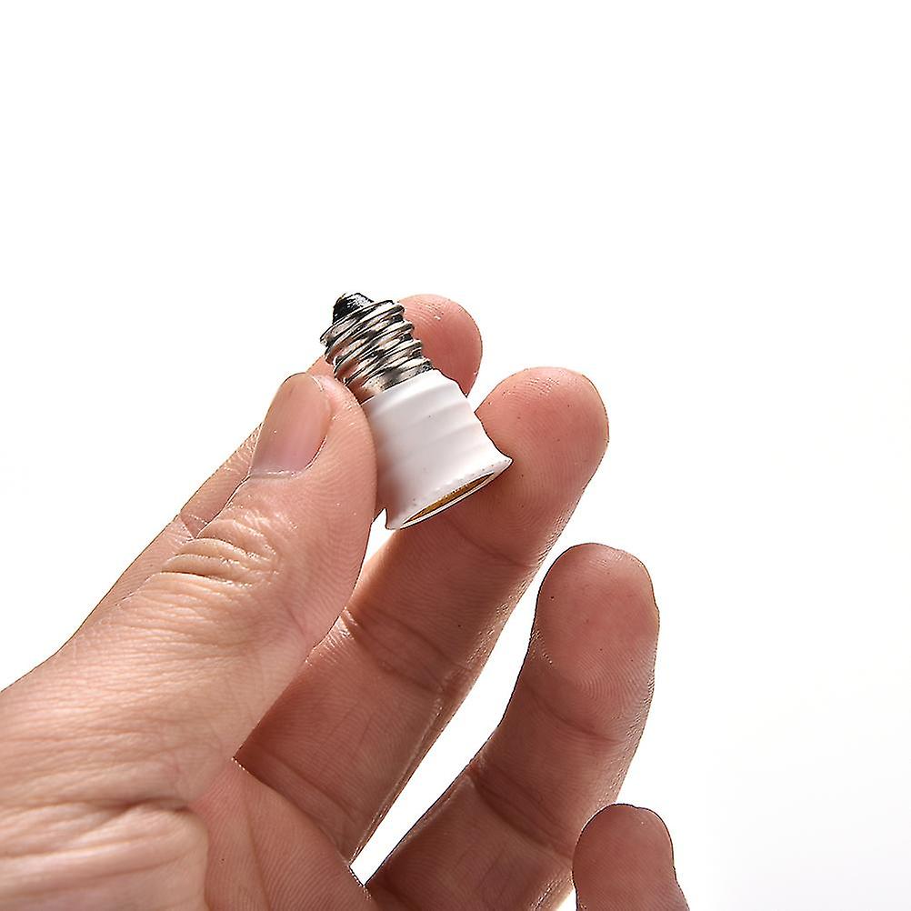 E12 To E14 Bulb Lamp Holder Adapter Socket Converter Light Base Candelabra White-hy