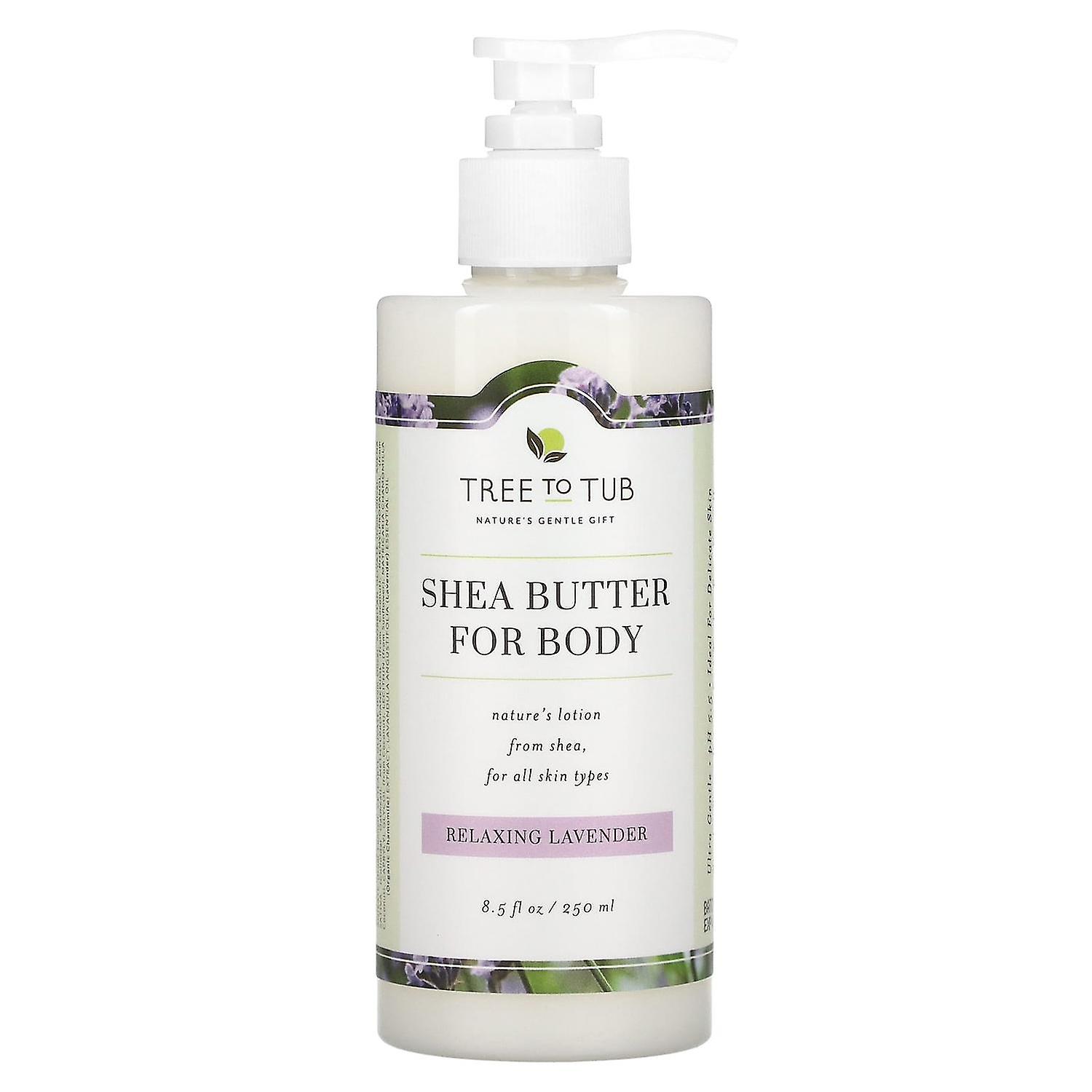 Tree To Tub, Shea Butter Moisturizing Body Lotion, Non-Greasy, Hydrating for Dry, Sensitive Skin, La