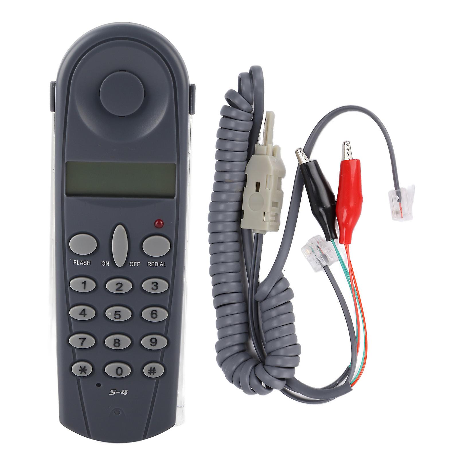 Lineman Telephone Butt Test Tester Cable Set with Connectors and Joiner for Home and Office Wiring Installation