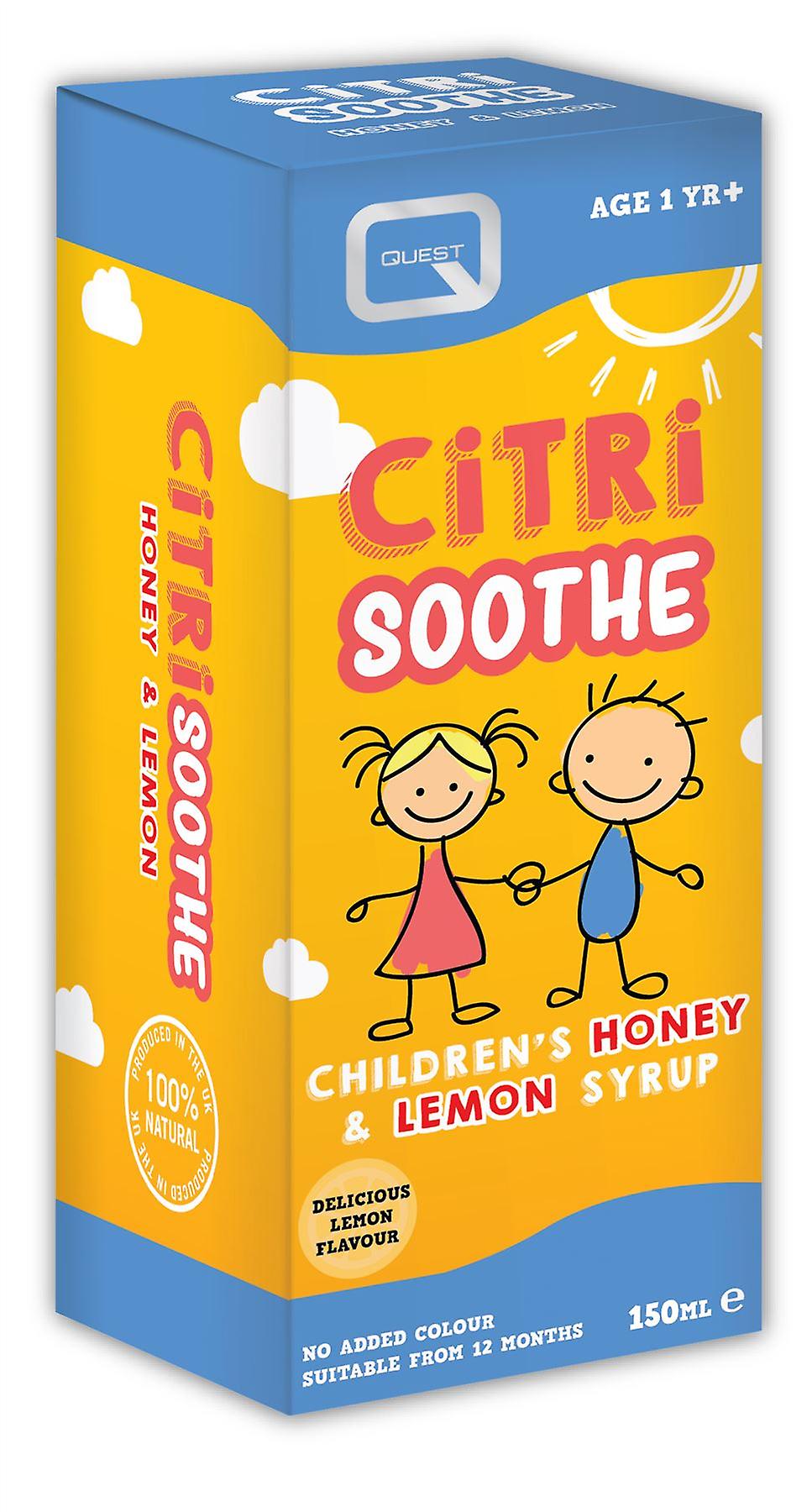 Quest Citre Soothe - Children's Honey & Lemon Syrup - 150ml