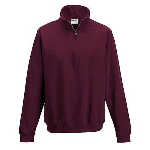 Awdis Mens Sophomore Zip Neck Sweatshirt