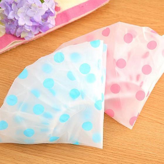 Lovely Dots Thickened Waterproof Transparent Shower Bathroom Bathing Hat