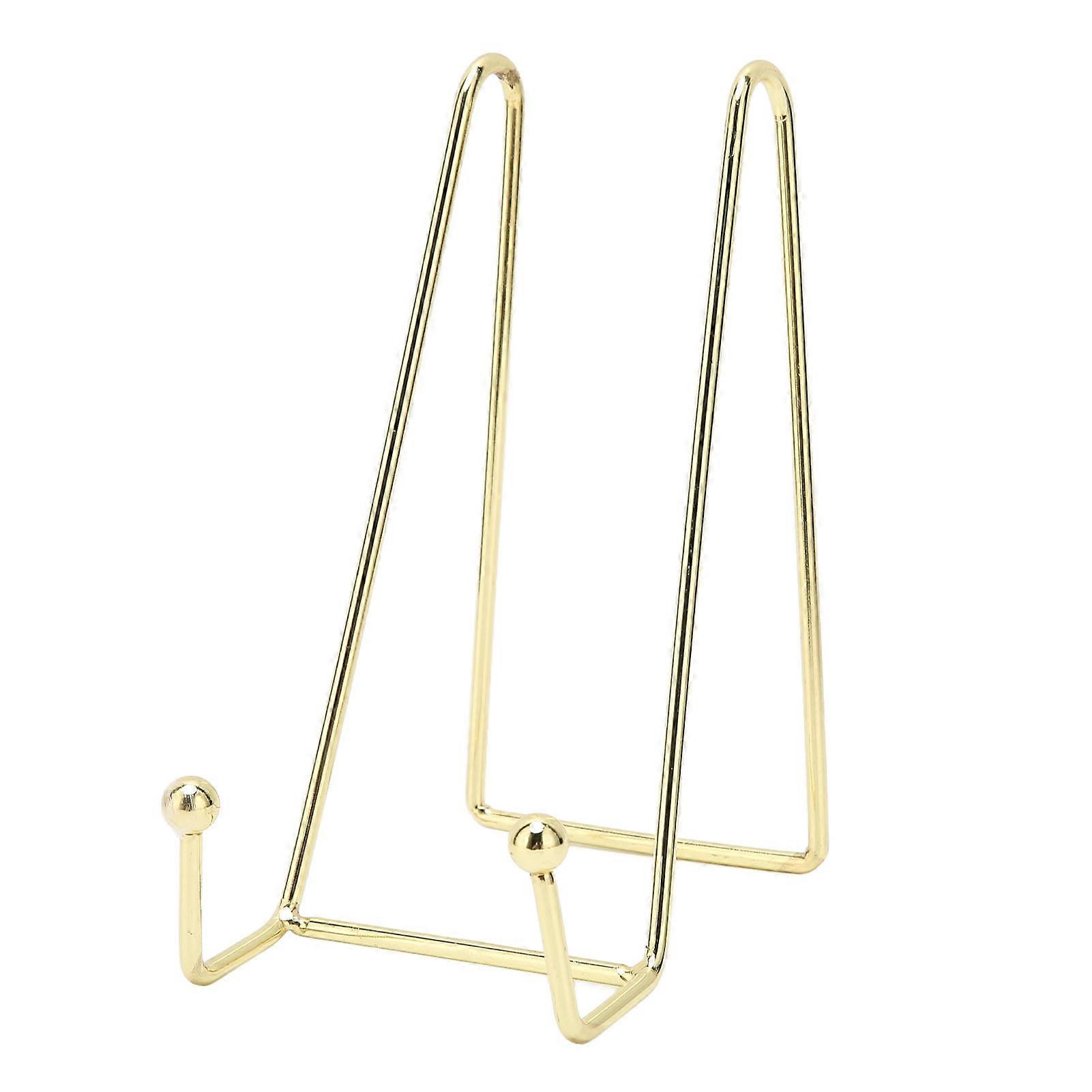 Nail Art Display Stand, Sturdy and Elegant Photo Frame Holder, Multi-Functional, Gold Metal