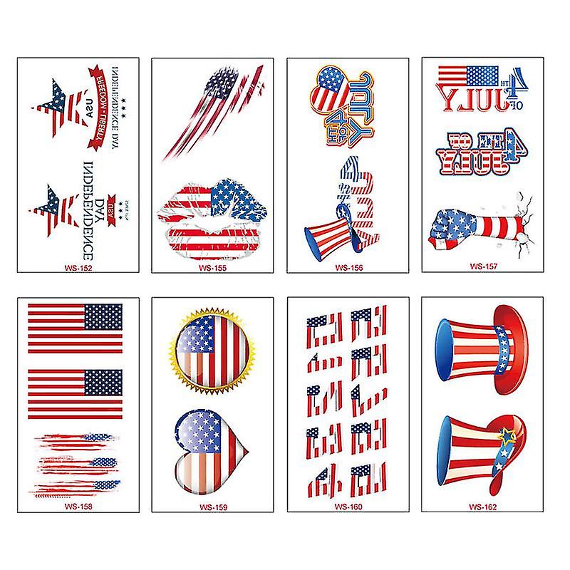 16pcs Independence Day Stickers