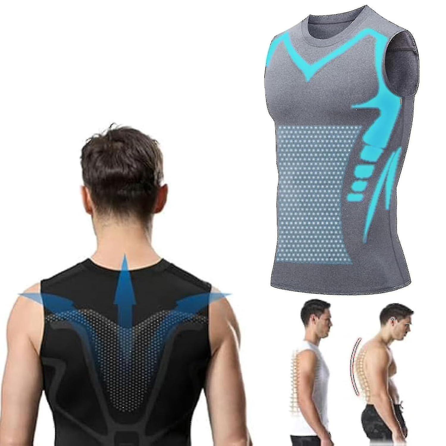 Menionic Tourmaline Posture Corrector Vest, 2024 New Menionic Vest - Instant Posture Corrector For Women Man - J