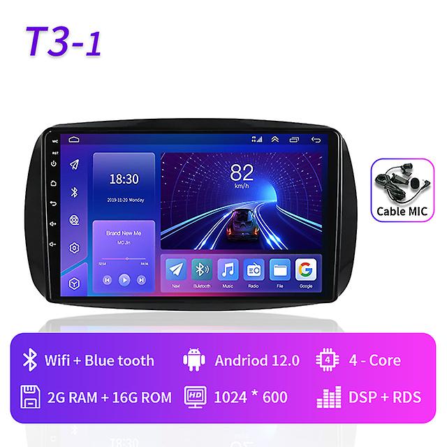 Android 12.0 For Mercedes Smart 453 Fortwo 2014 - 2020 Autoradio Multimedia Player 1280*720 Screen Carplay Car Radio 4g Wifi Dvd