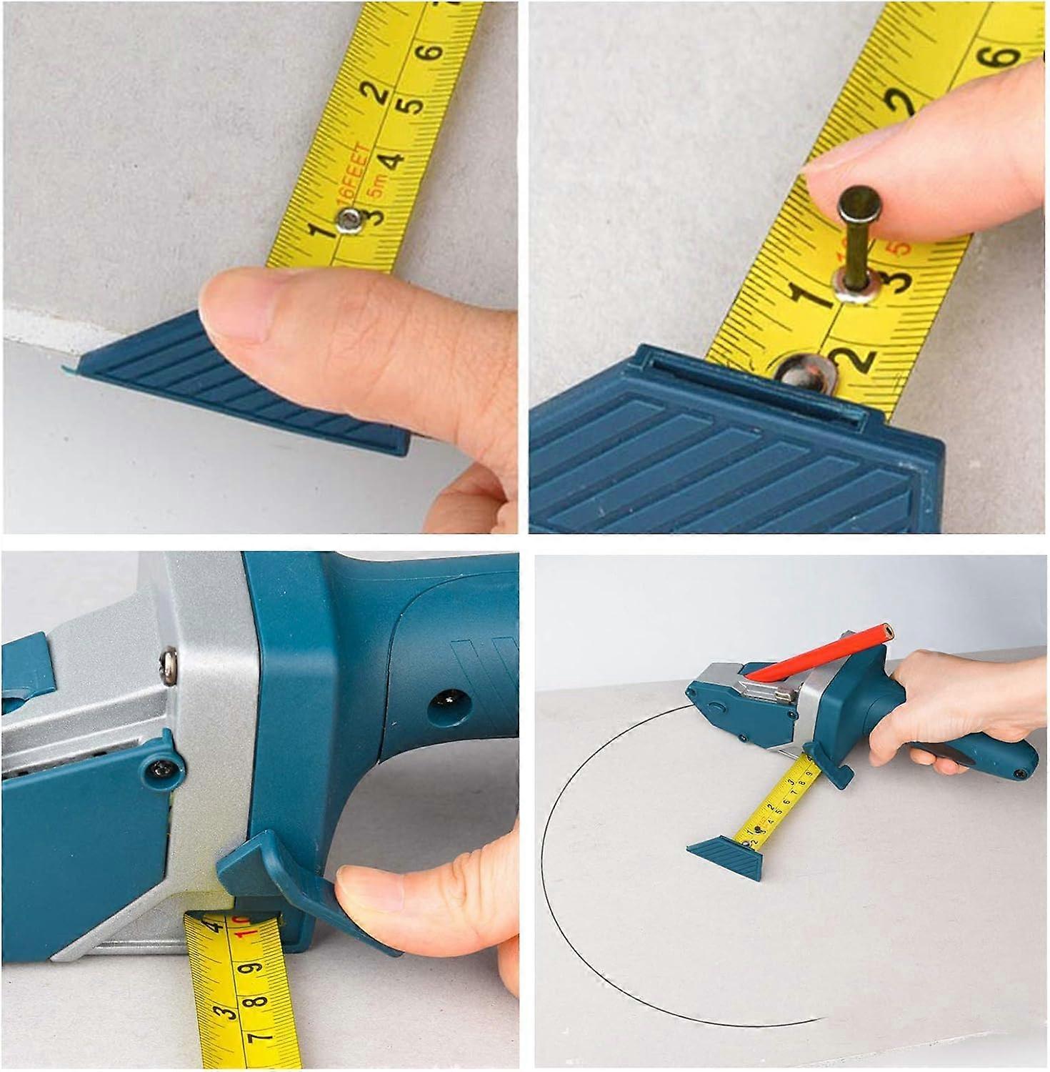 Plasterboard Cutter, Hand Tool with Measuring Tape Panel Cutting Tool for Measuring, Marking and Cutting Drywall, Shingles, Insulation