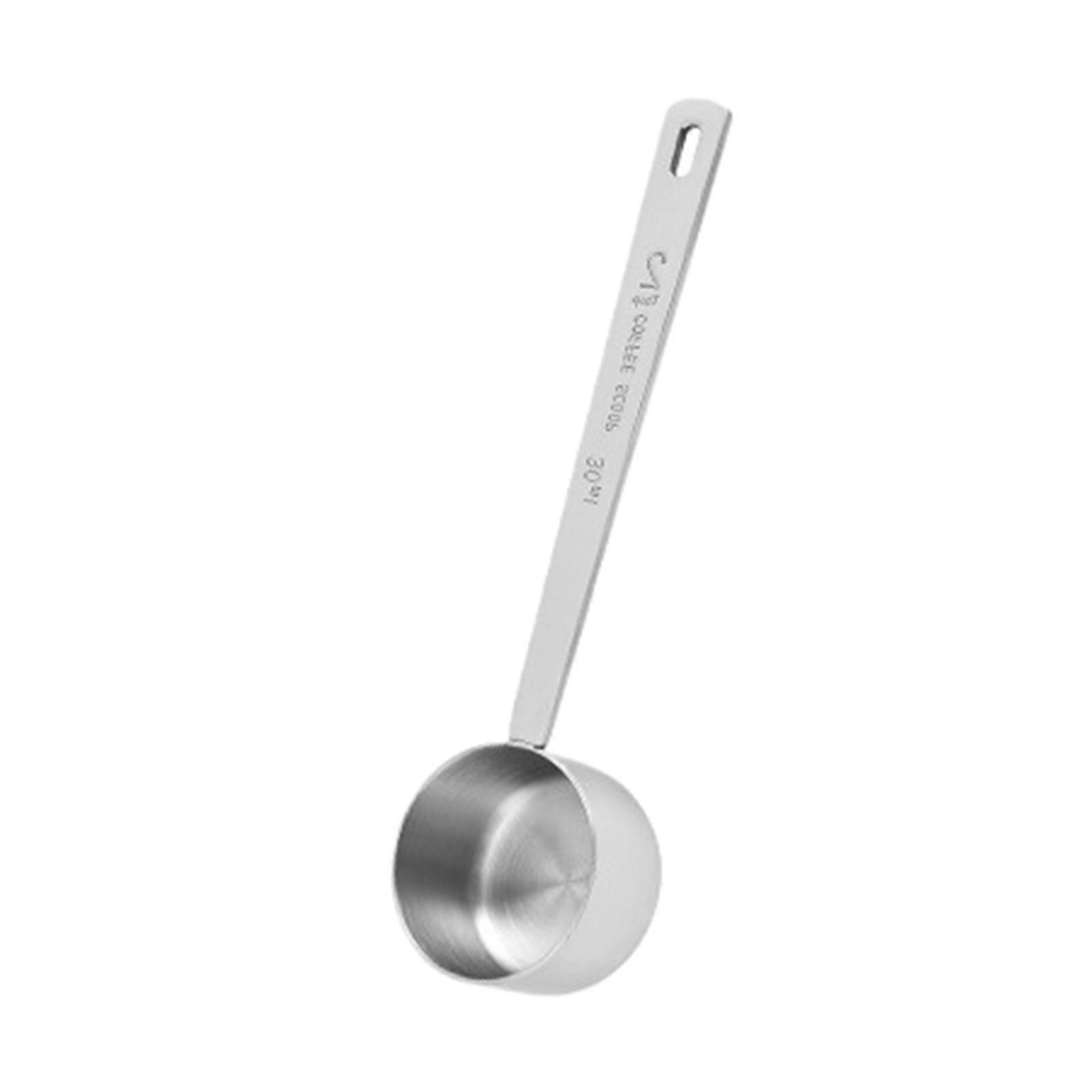 15ml/30ml Measuring Spoon Precise Food Grade Convenient Solid Color Easy To Clean Measurement Lightweight Stainless Steel Measuring Spoon For Home