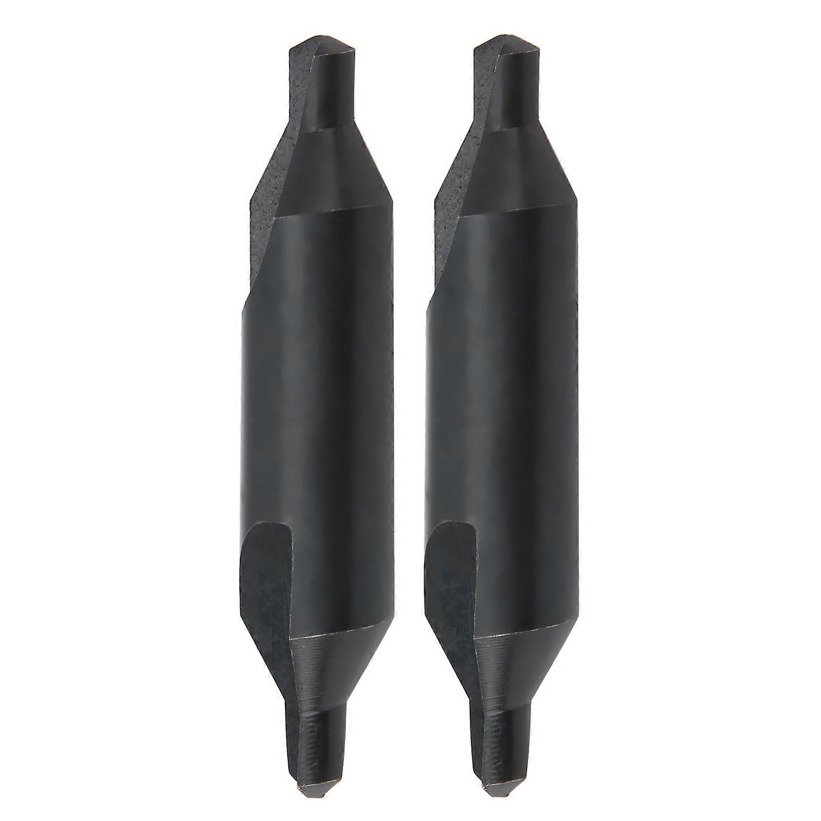 2pcs Centering Drill Bits High Speed Steel For Milling Machines Positioning Tools 6mm