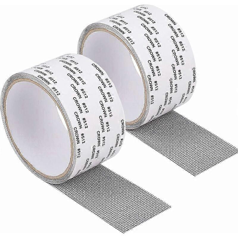 2M x 5CM Mosquito Netting Repair Kit Adhesive Mosquito Netting Tape 2Pcs Patch Fiberglass Adhesive Repair Tape Window Repair Mosquito Netting Window R