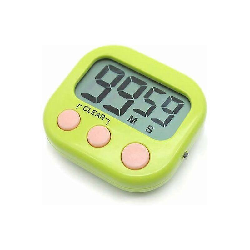 4pcs StopwatchDigital Electronic Timer Cooking Timer Clock with Magnetic Back and Stand Alarm, Minute Second Count Up/Countdown, Large LCD Display,70*