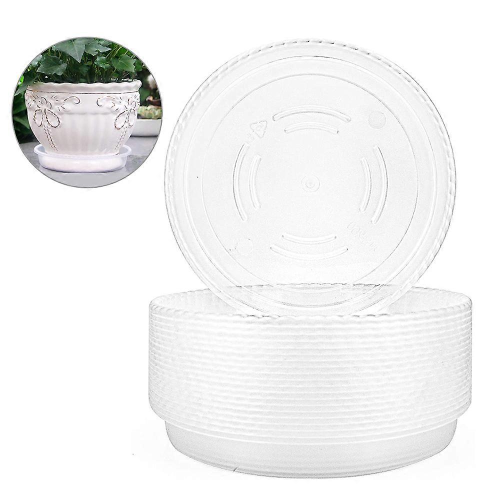 10 db átlátszó növényi csészealj műanyag virágcserép csepptálcák beltéri szabadban