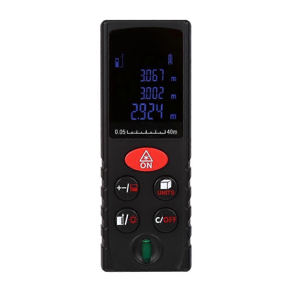 1x High Precise Handheld Digital LCD Laser Distance Meter Level Range Finder (40M)