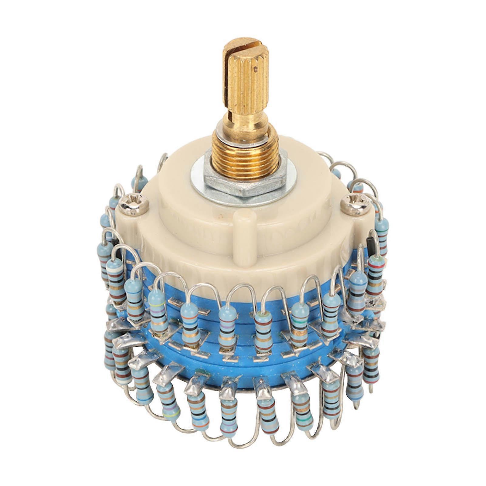 Two Channels Volume Potentiometer 224 Gear 20k High Accuracy Volume Potentiometer For Amplifier Gear Handle
