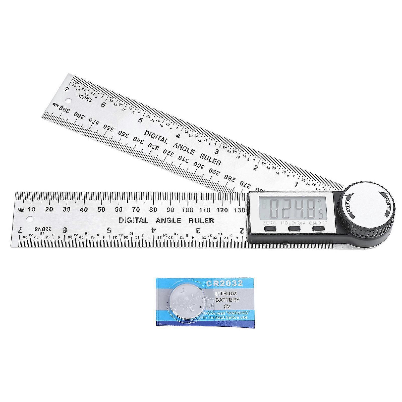 Stainless Steel Digital Angle Ruler 200mm - Fast and Accurate Angle Measuring Tool for Woodworking, DIY and Crafts
