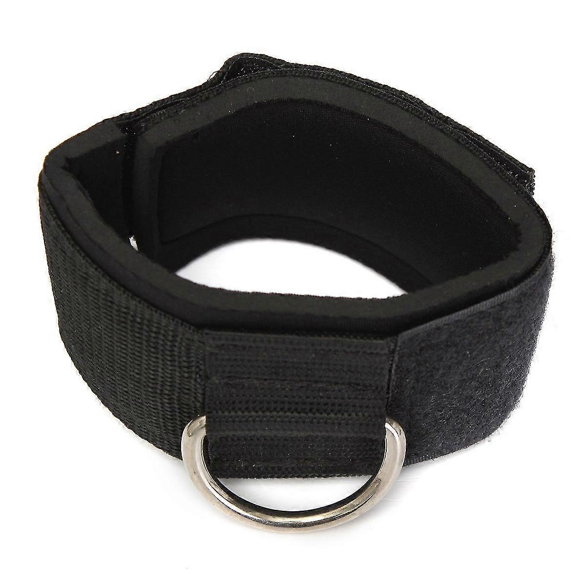 For Ankle Strap D-ring Multi Gym Cable Attachment - Thigh Leg Pulley Weight Lifting Black for Versatile Workouts