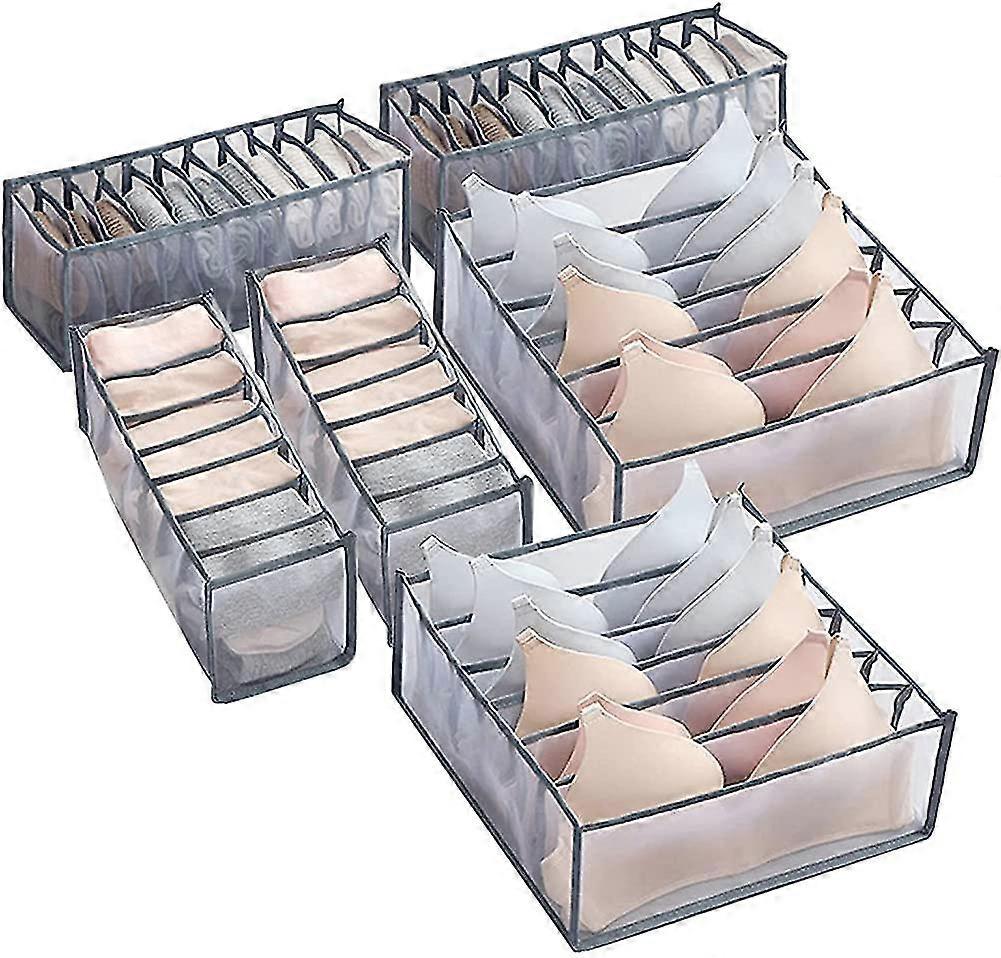 Closet Drawer Divider Storage Set, Foldable Underwear Organizer Set Drawer