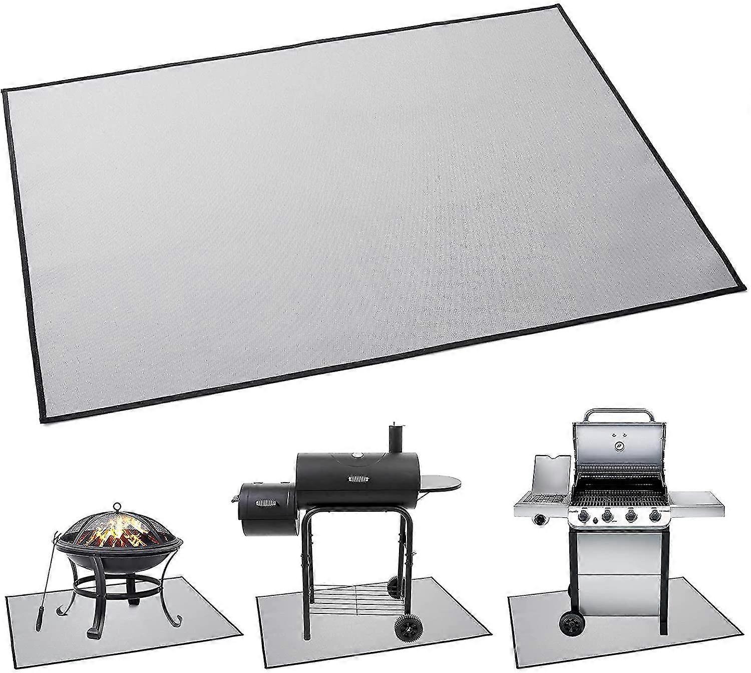 Gemdeck Rectangular Fire Pit Pad ,portable Camping Accessories Fireproof Mat