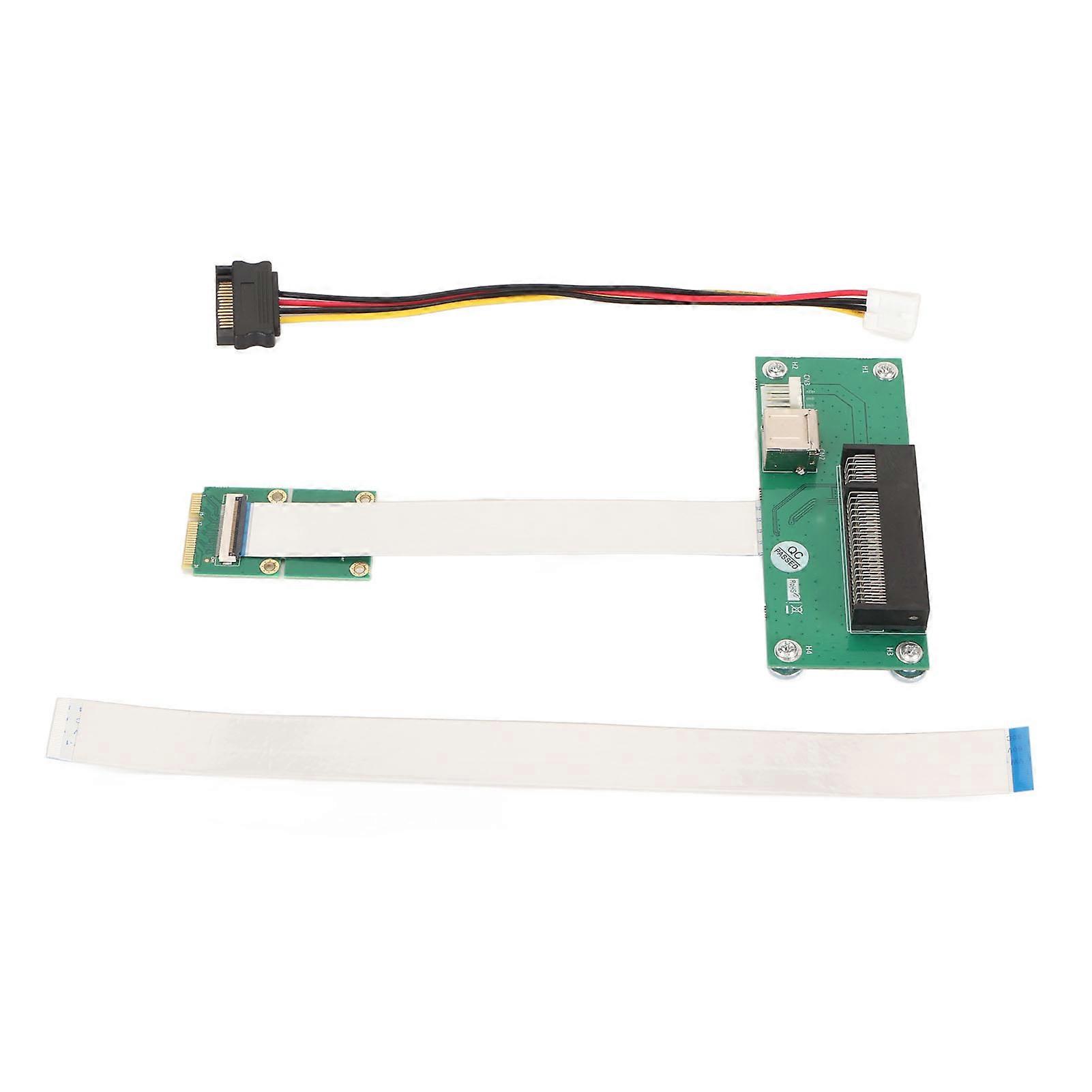 Mini PCIE to PCIE Express 8X Extension Cord High Speed Riser Card with Magnetic Pad Horizontal Mounting