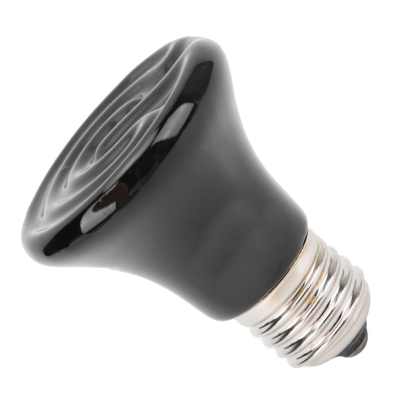 E27 Infrared Ceramic Heat Lamp for Reptiles Mini 110V-120V Non-Light Heating