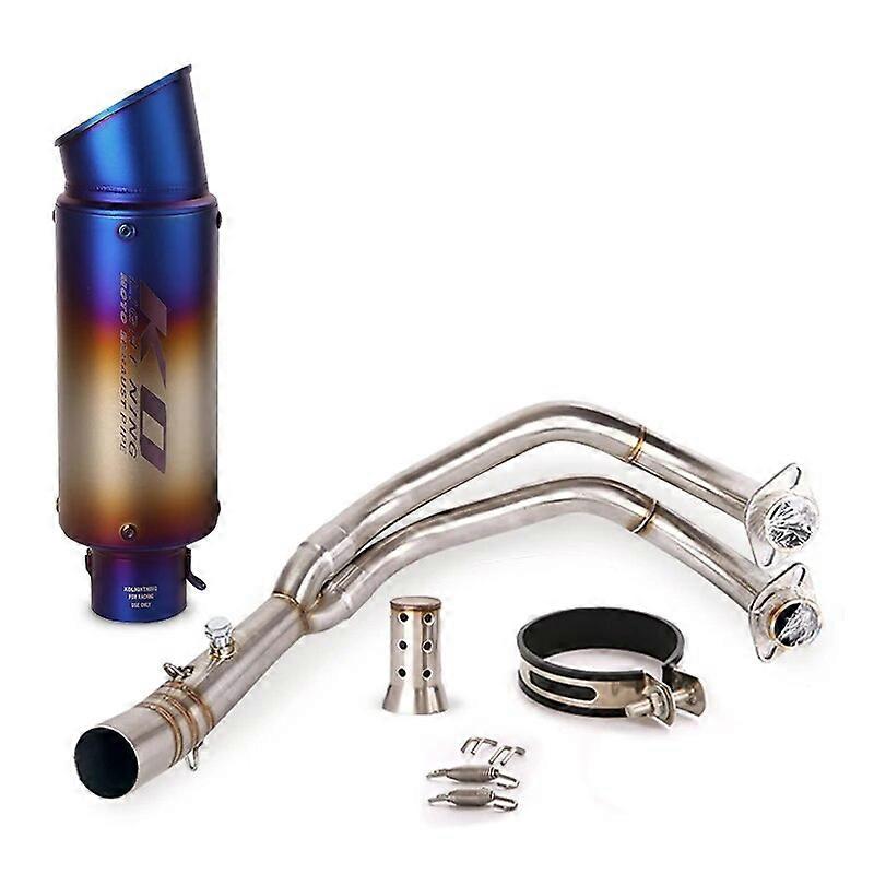 For Yamaha MT-07 FZ07 Until 2023 Full Exhaust System Slip On Muffler Tail Pipe Front Connect Tube Stainless Steel With DB Killer