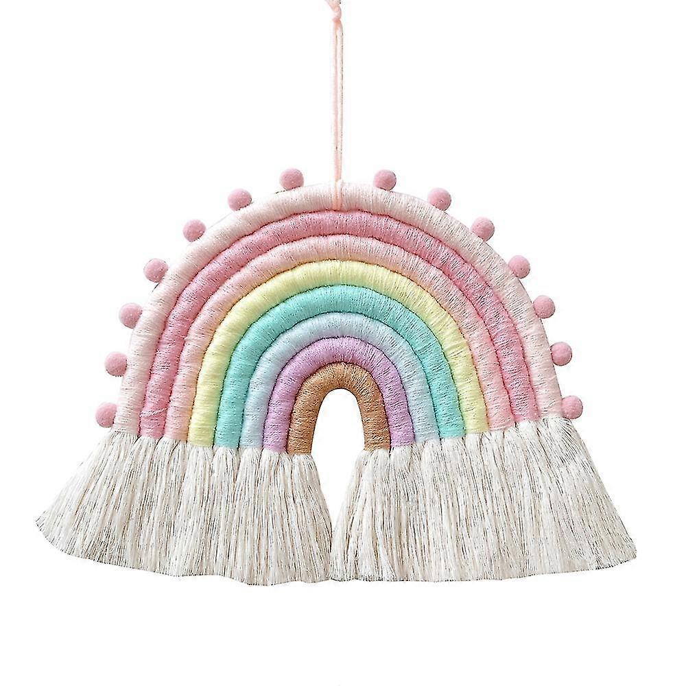 Large Rainbow Wall Hanging, Macrame Rainbow Wall Hanging Nursery Boho Decor Kids Room