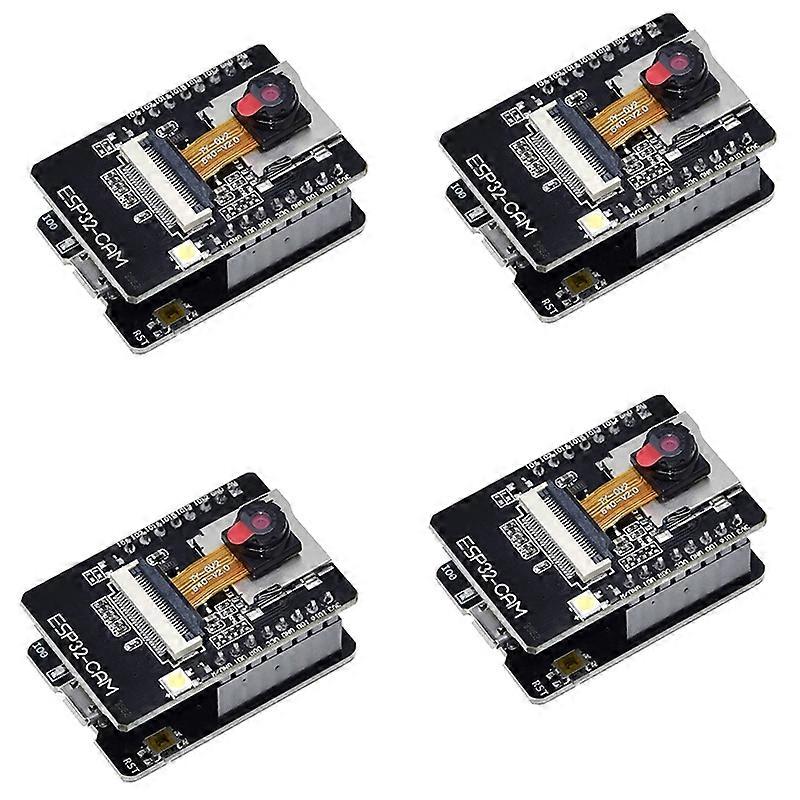 4-Pack ESP32-CAM WiFi Bluetooth Board ESP32-CAM-MB -USB to Serial Port CH340G with OV2640 2MP Camer