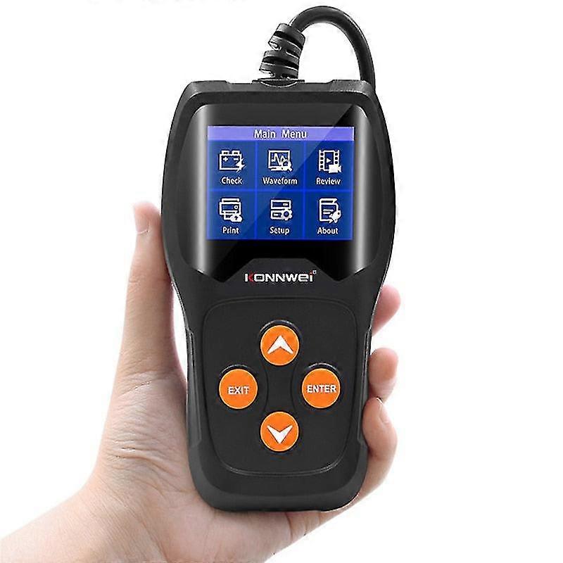 Car battery tester 12v 100 to 2000cca 12 volts battery tools for the car quick cranking charging diagnostic.