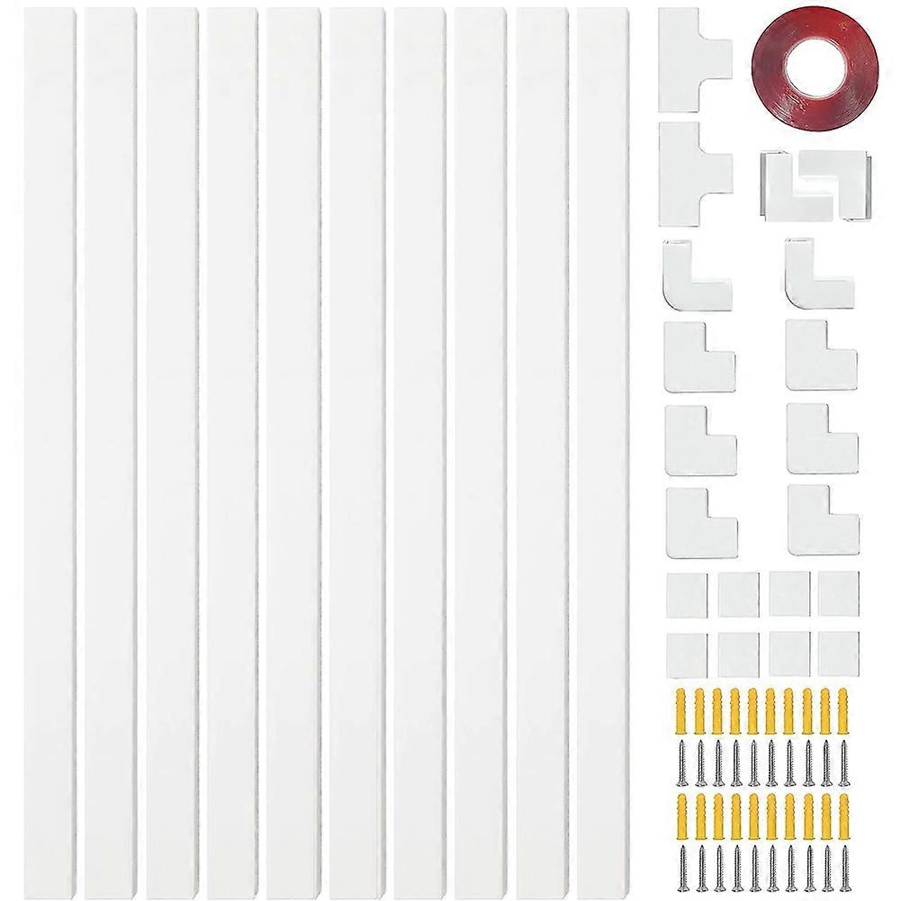 Cord Cover Raceway Kit,Paintable Cord Concealer System Cable Hider, Cord Wires, Wall Mount TV Power