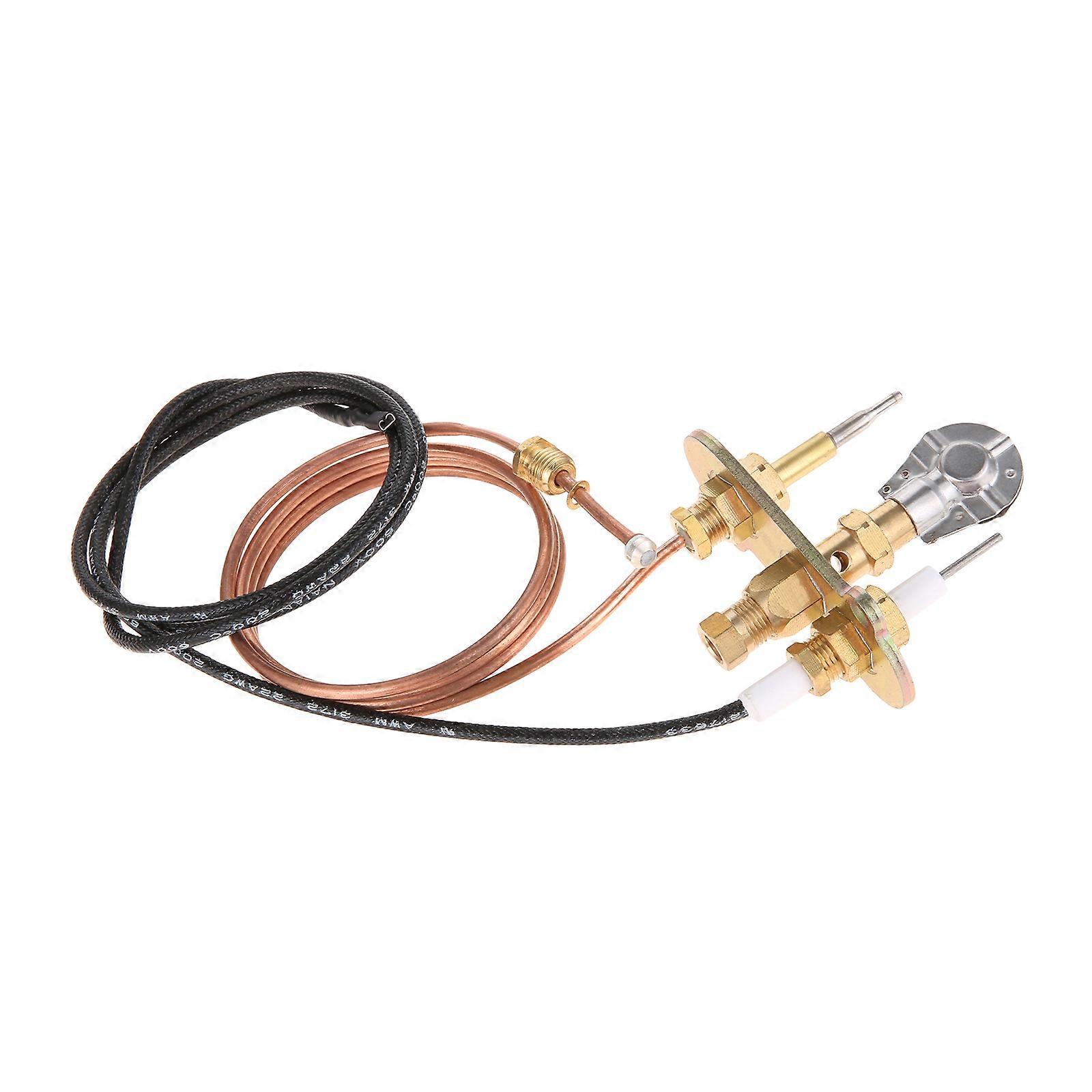 Replace Liquefied Gas M8*1 Thermocouple and Ignition Kit 900mm Pilot Burner kit for FireplaceThermocouple Gas Water Heater Part