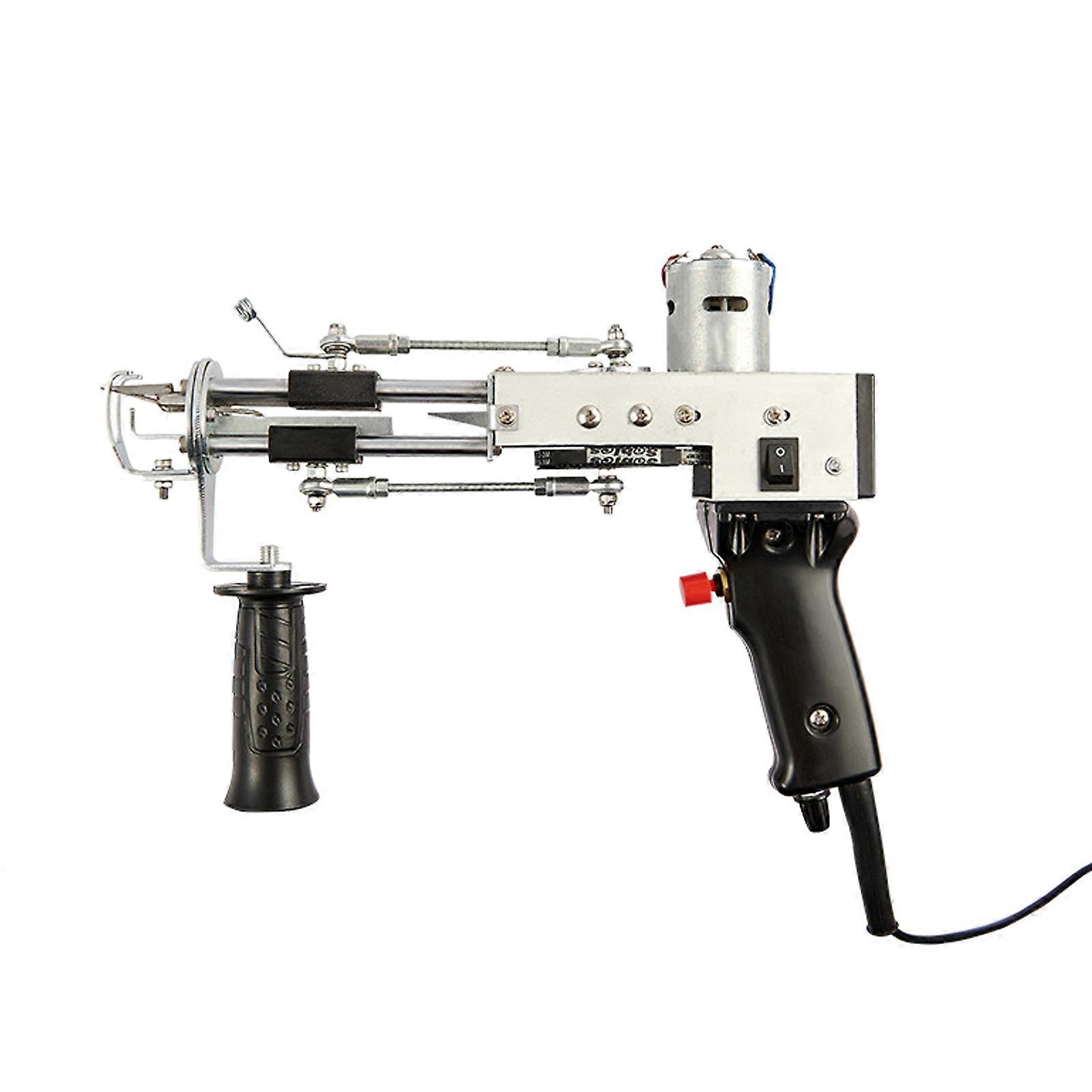 220V Cut/Loop Pile/2 In 1 Electric Weaving Carpet Tufting Gun Flocking Machine NEW