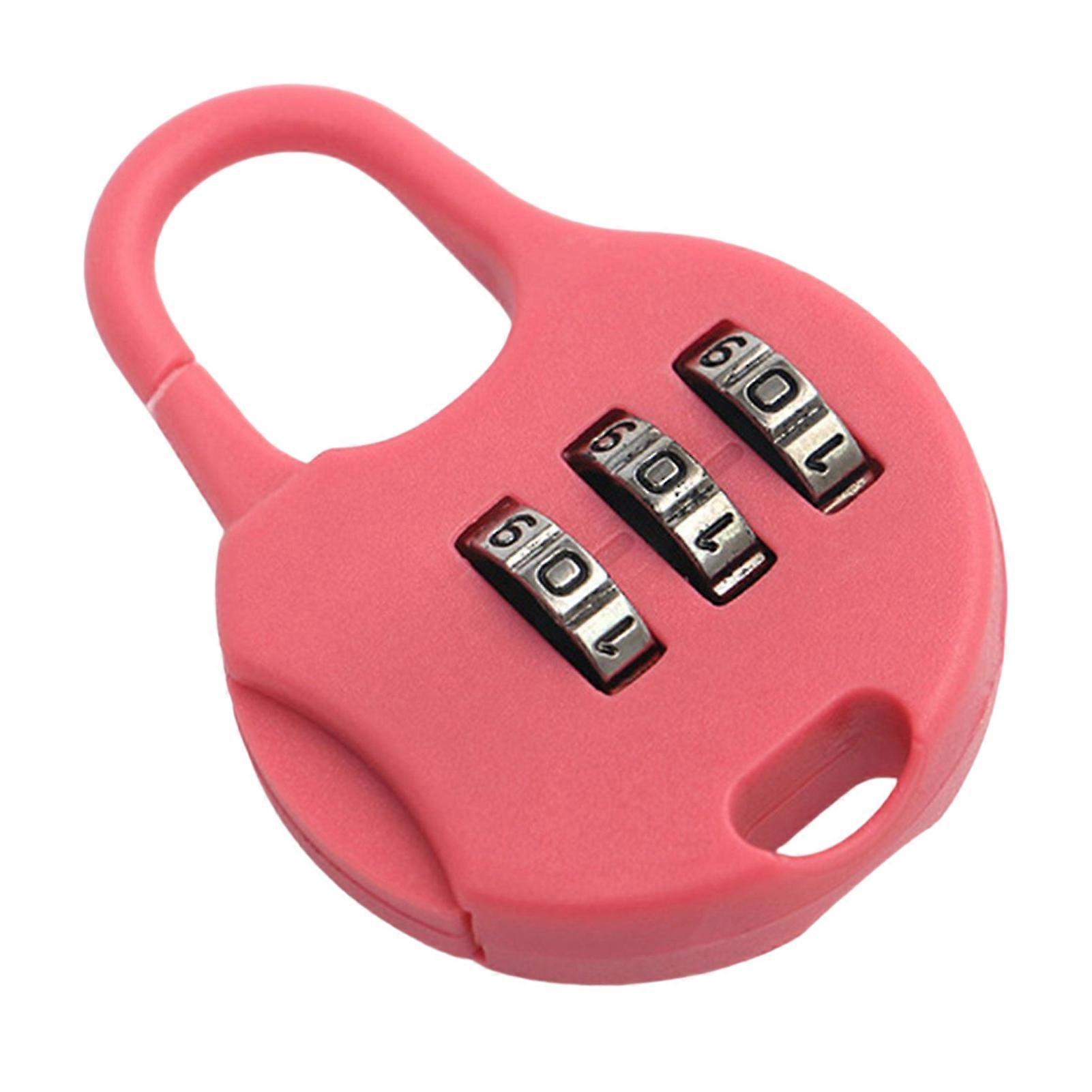 3-Digit Travel Combination Lock Samll Resettable Code Lock for Suitcase Luggage Briefcases