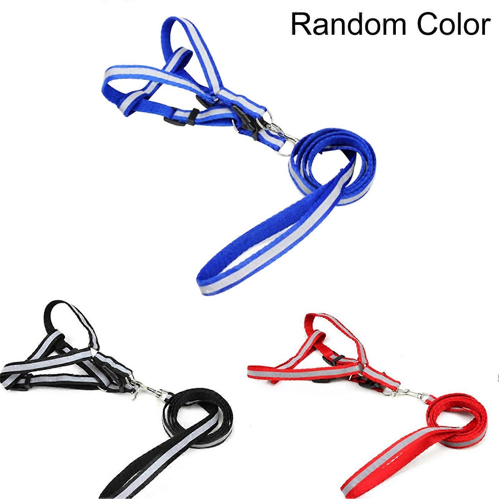 Durable Chest Wrap Dog Cat Soft Flat Leading Rope Reflective Walking Pet Leash
