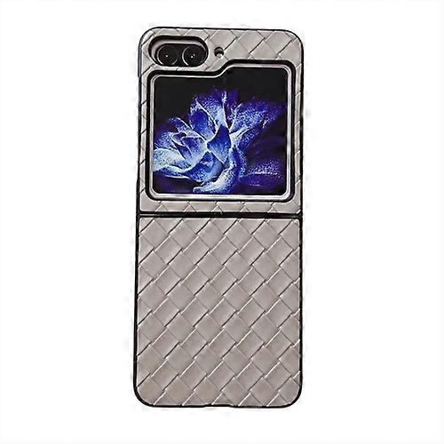 For Samsung Galaxy Z Flip5 5G Woven Texture Folding Mobile Phone Case