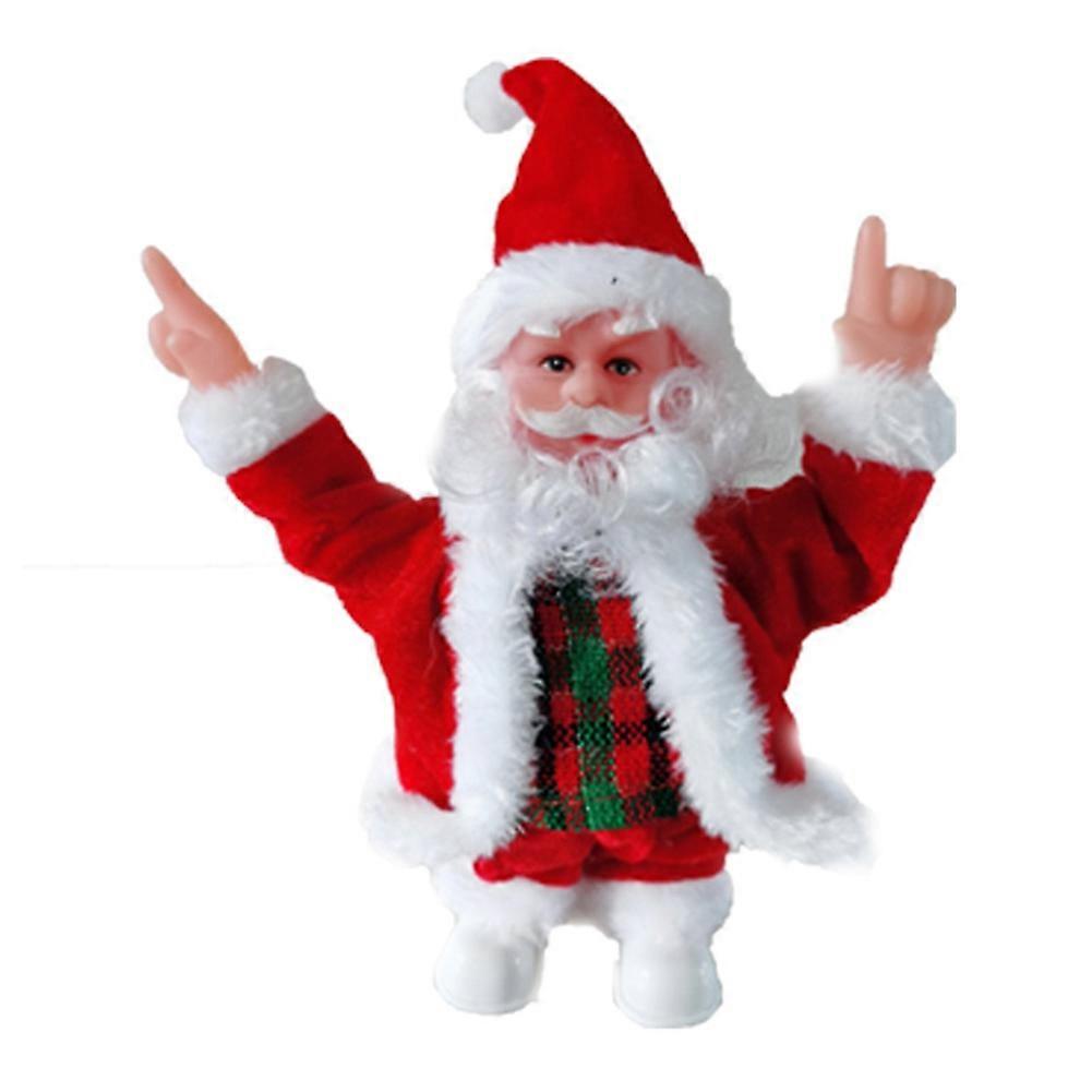 Poupée de Noël Jouet Electrique Hanche Secouant Flanelle Dansant Jouet de Noël pour les enfants D