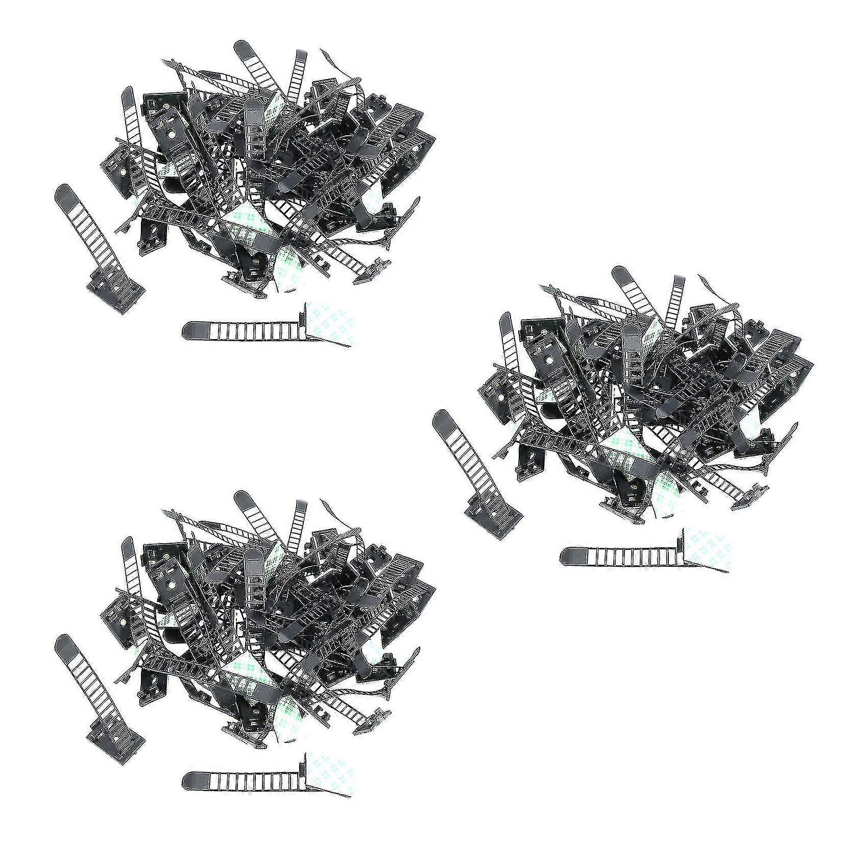 Compatible With50pcs 2 Sizes Adjustable Self-adhesive Nylon Cable Straps Cord Clamp