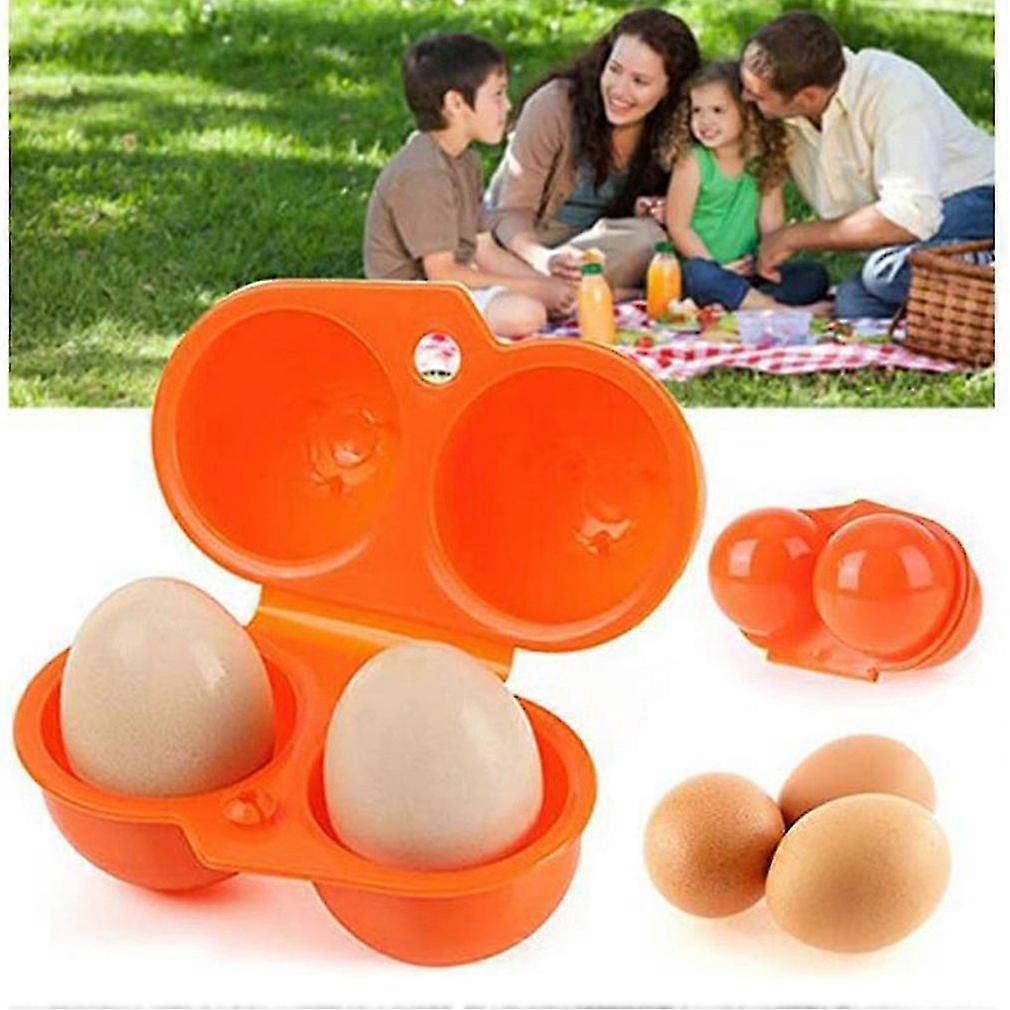 Portable Plastic Grid Eggs Storage Box Container Eggs Holder For Outdoor Camping Picnic Eggs Box Case Kitchen Organizer