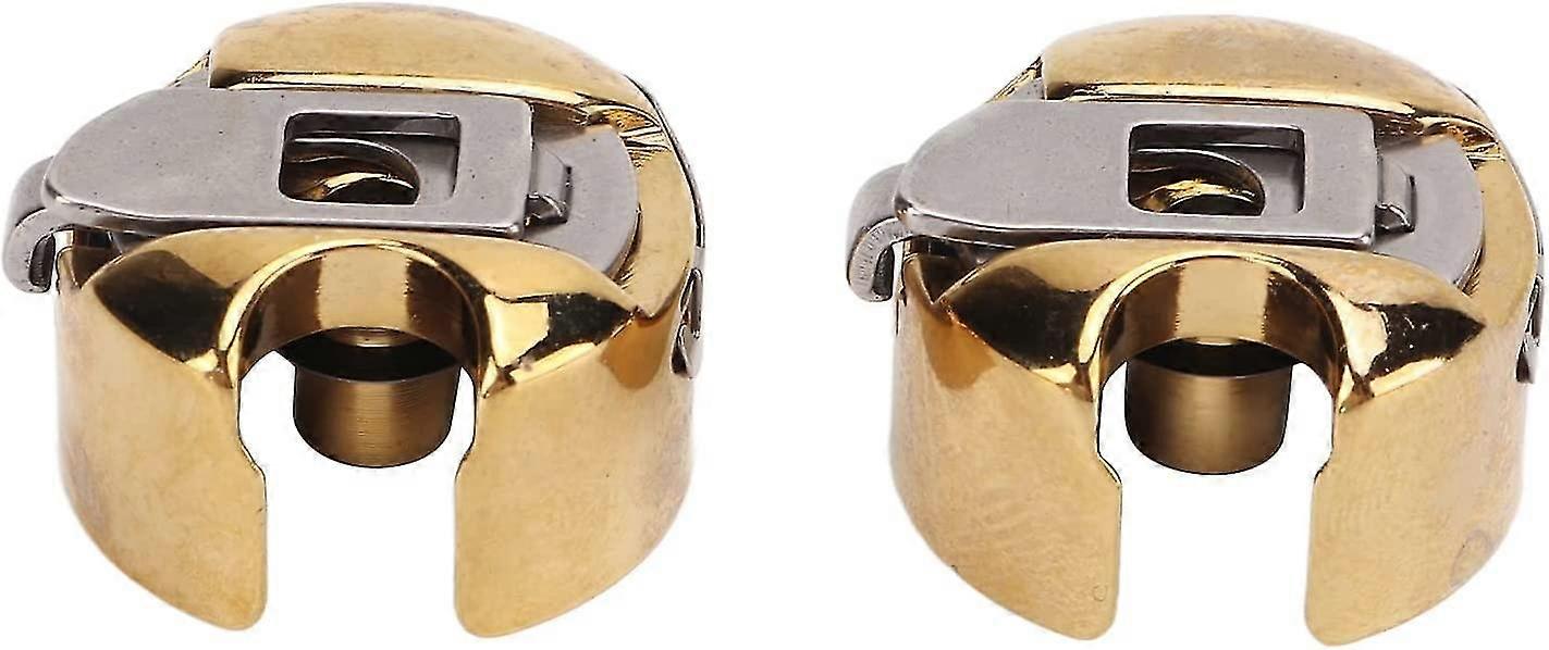 Sewing Machine Bobbin Case For Industrial Flat Bed Sewing Machine (gold) (2pcs)