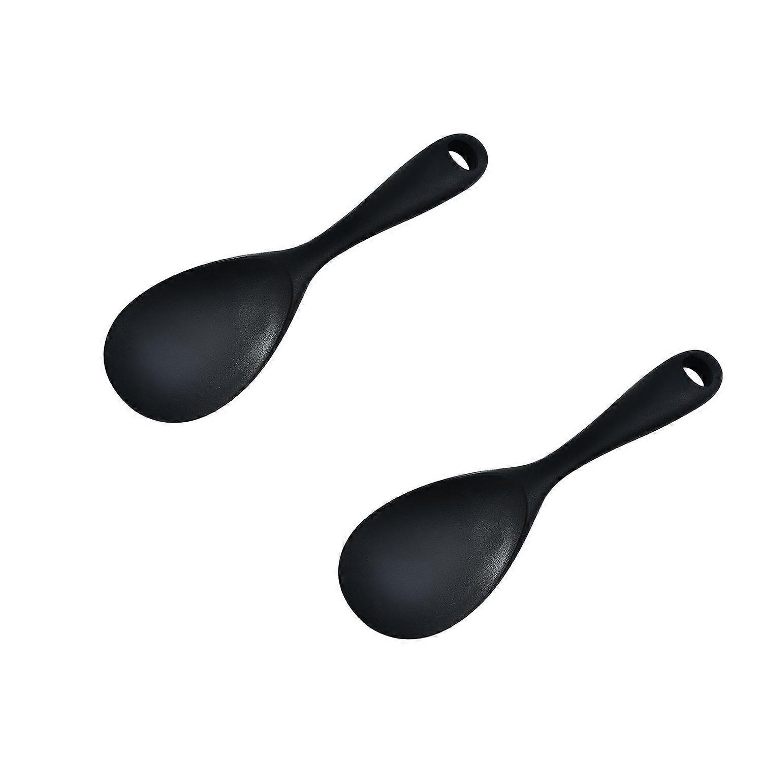 2 (black) serving spoons