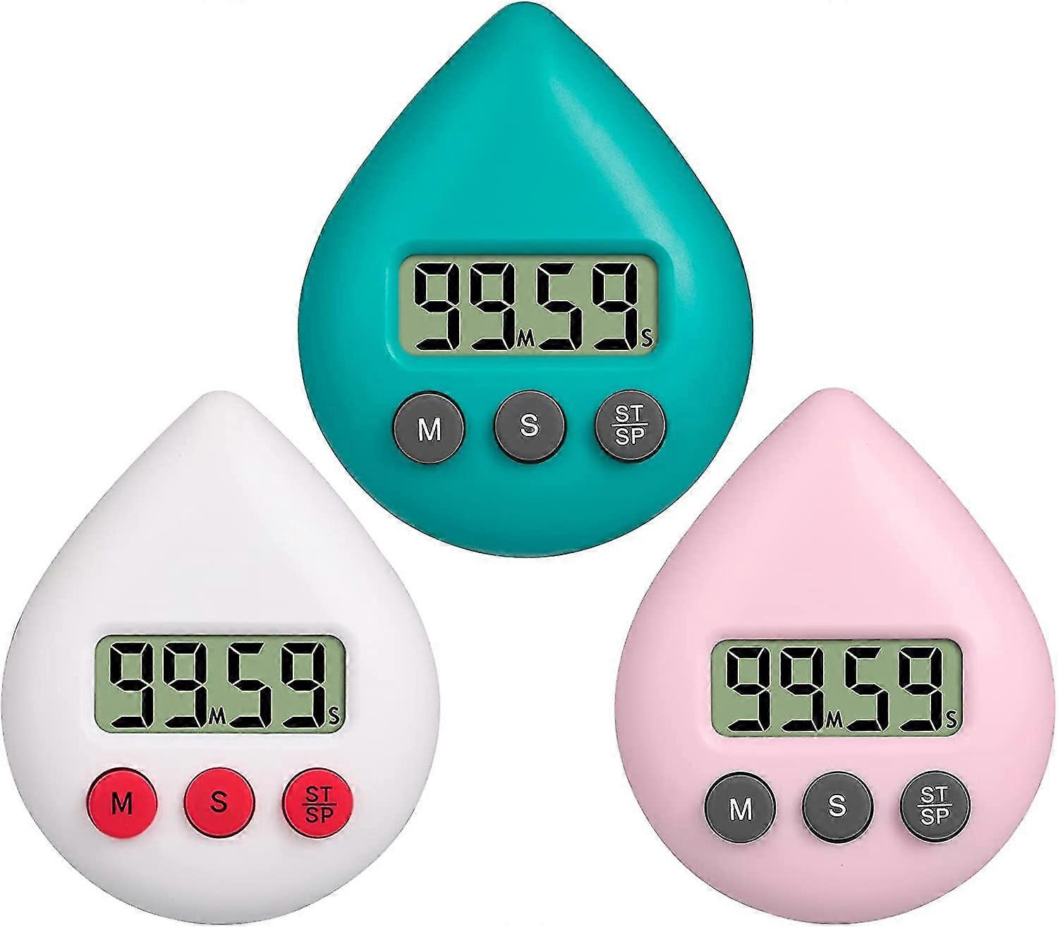 Digital Kitchen Timer, 3 Pieces, Magnetic
