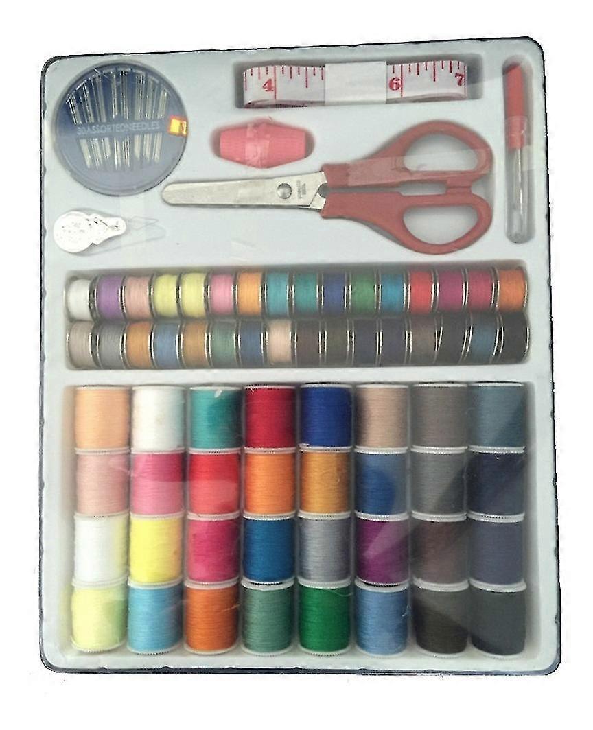 Sewing Travel Set Needle And Thread Scissors Bottom Thread Top Thread Household Home Use Thread Box Needle Threader Thread Sewing Kit Needle Threader