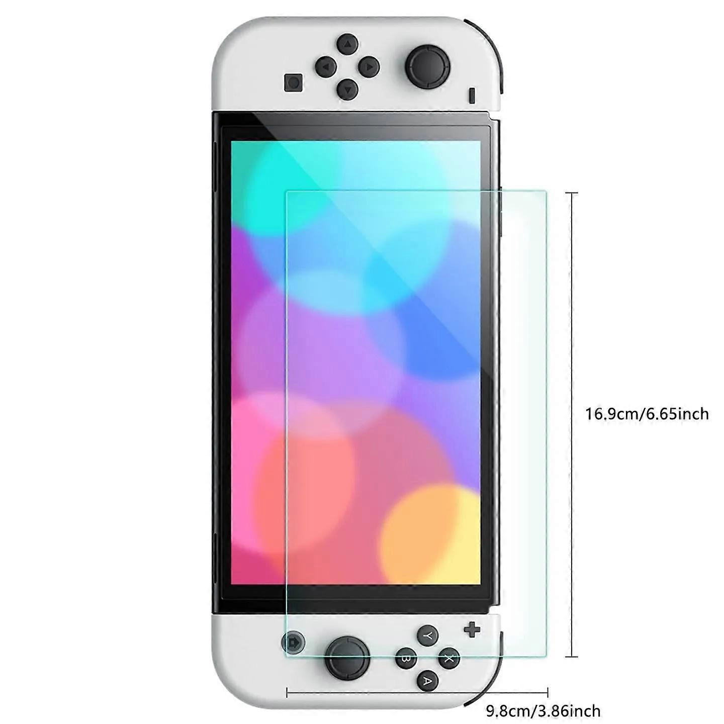 Tempered Glass Screen Protector Compatible-Nintendo Switc/ Switch Lite/ Switch OLED Hard Protector Film for Switch Game Console