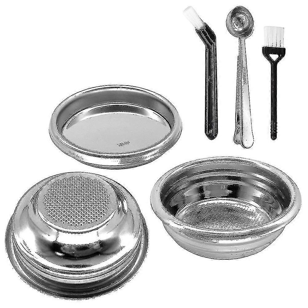 58mm rustfritt stål filterkurv 1 / 2 kopp bunnløs espresso