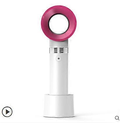 White Bladeless Handheld Fan, Mini Portable Fan, USB Desk Fan with Battery