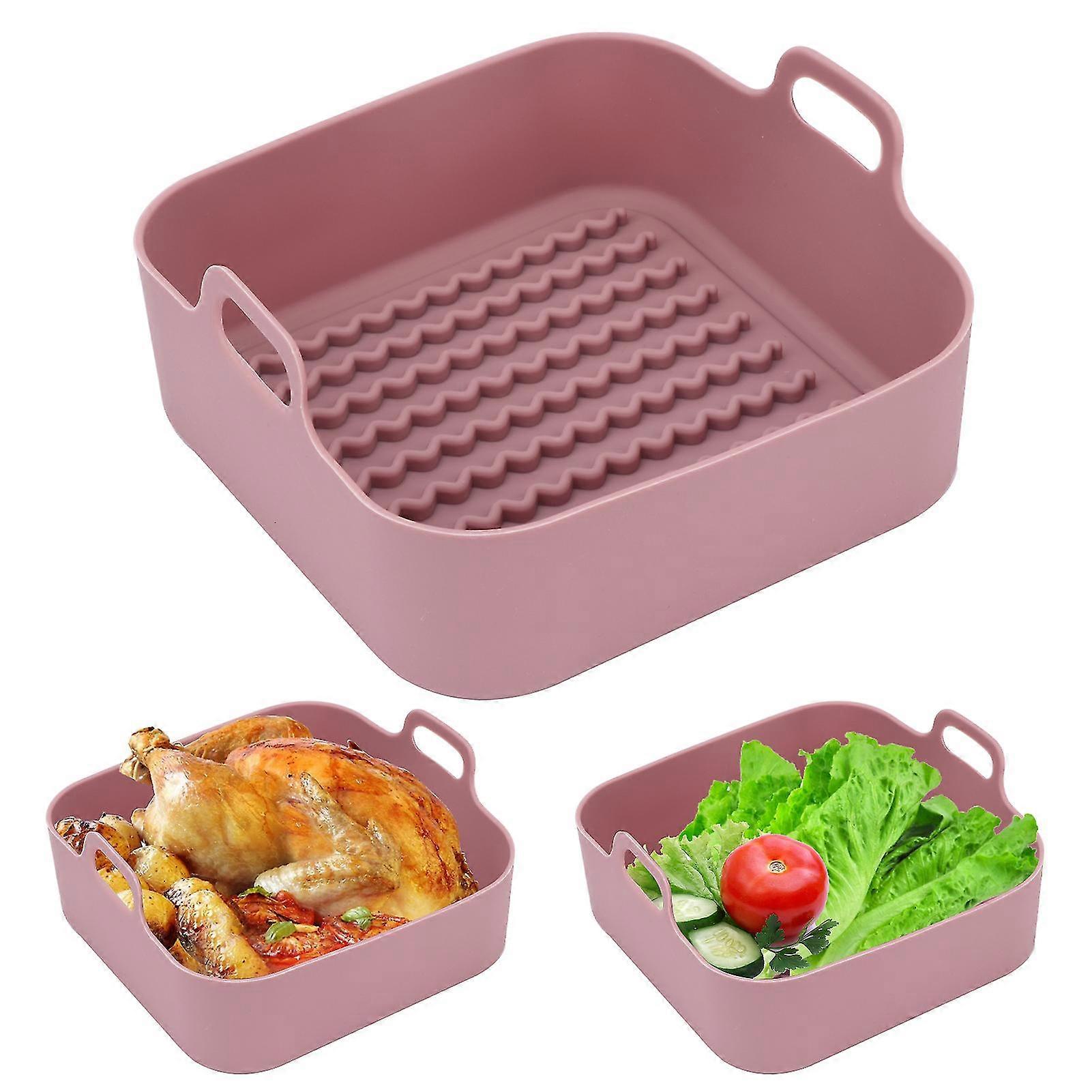 Removable Baking Air Fryer Silicone Pot With Handle Multifunctional Home Kitchen