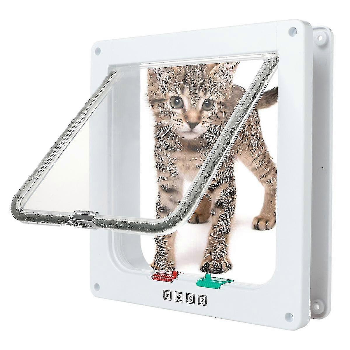 Cat Door Small Pet Entry And Exit Security Gate On Doors And Windows