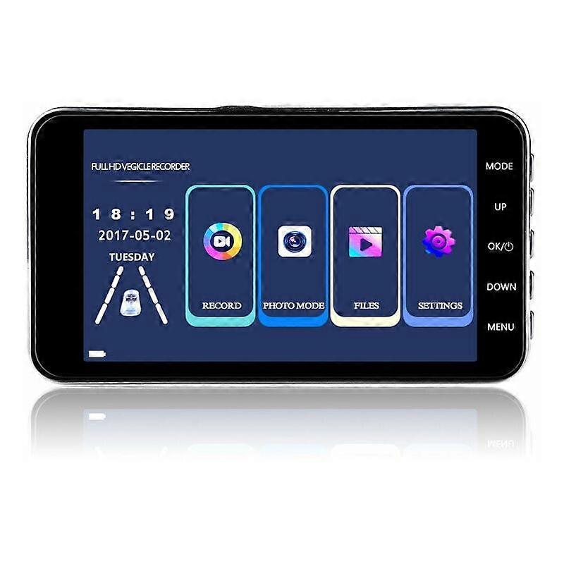 Front and Rear Car Camera, Wide Angle, Night Vision, G-Sensor, WDR, Loop Recording, Parking Monitoring and Motion Detection