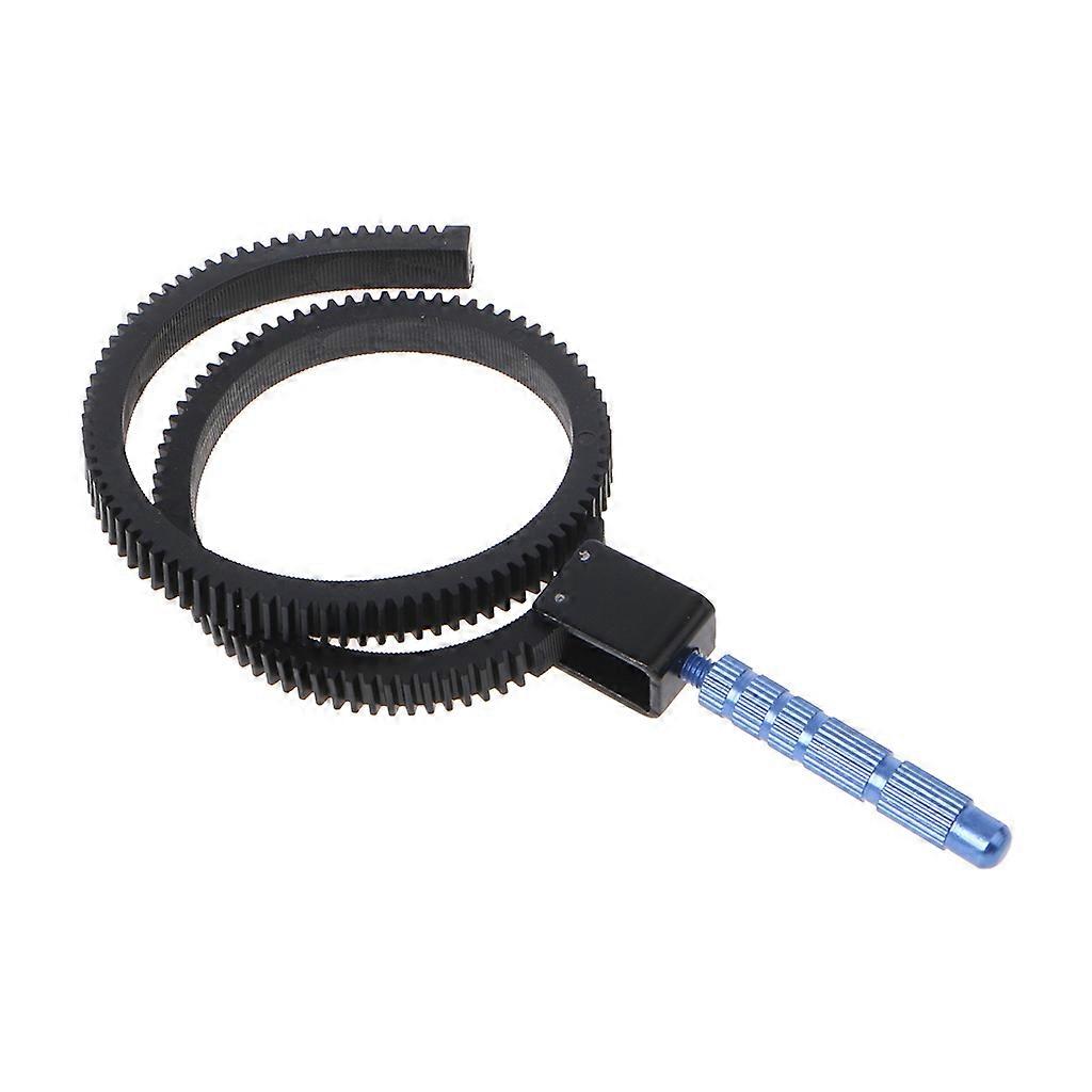 For SLR DSLR Camera Accessories Adjustable Rubber Follow for Focus Gear Ring Belt with Aluminum Alloy Grip for DSLR Came