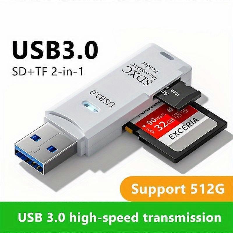 USB 2.0 USB 3.0 High-speed Multi-functional 2-in-1 SD TF Card Reader